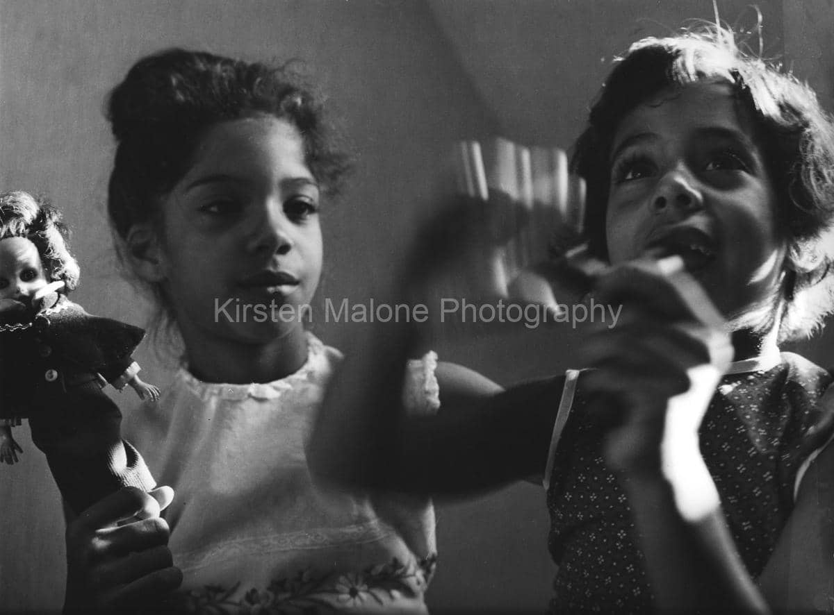 Marilyn Mazur og søster, 1960